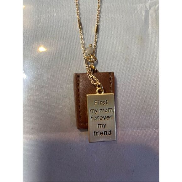 Mother’s Day Riah Fashion Engraved “First My Mom Forever My Friend” Necklace - Picture 8 of 10